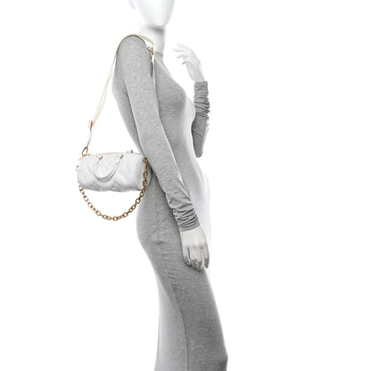 Louis Vuitton Calfskin Bubblegram Papillon BB Snow White 2 of 15