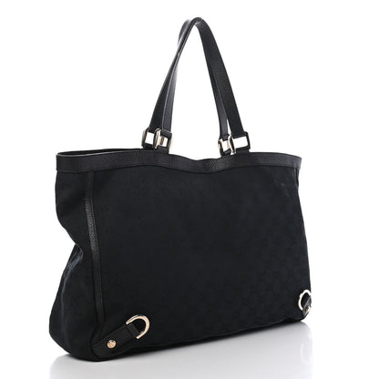 Gucci Monogram Large Abbey Tote Black 4 of 11