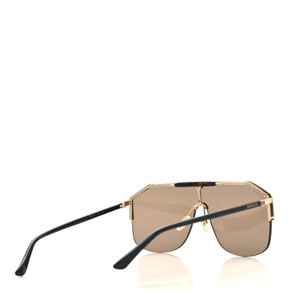 Gucci Metal Rimless Square Sunglasses GG0291S Black Gold 4 of 8