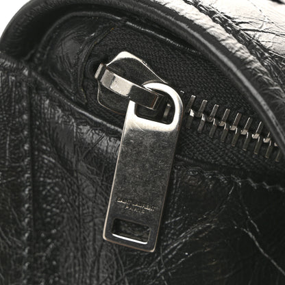 Saint Laurent Crinkled Calfskin Matelasse Monogram Niki Body Bag Black 11 of 12