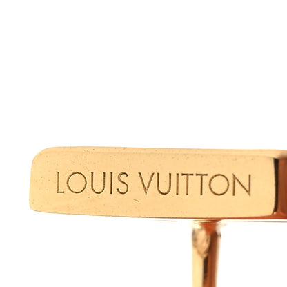 Louis Vuitton Metal LV Iconic Earrings Gold 4 of 5