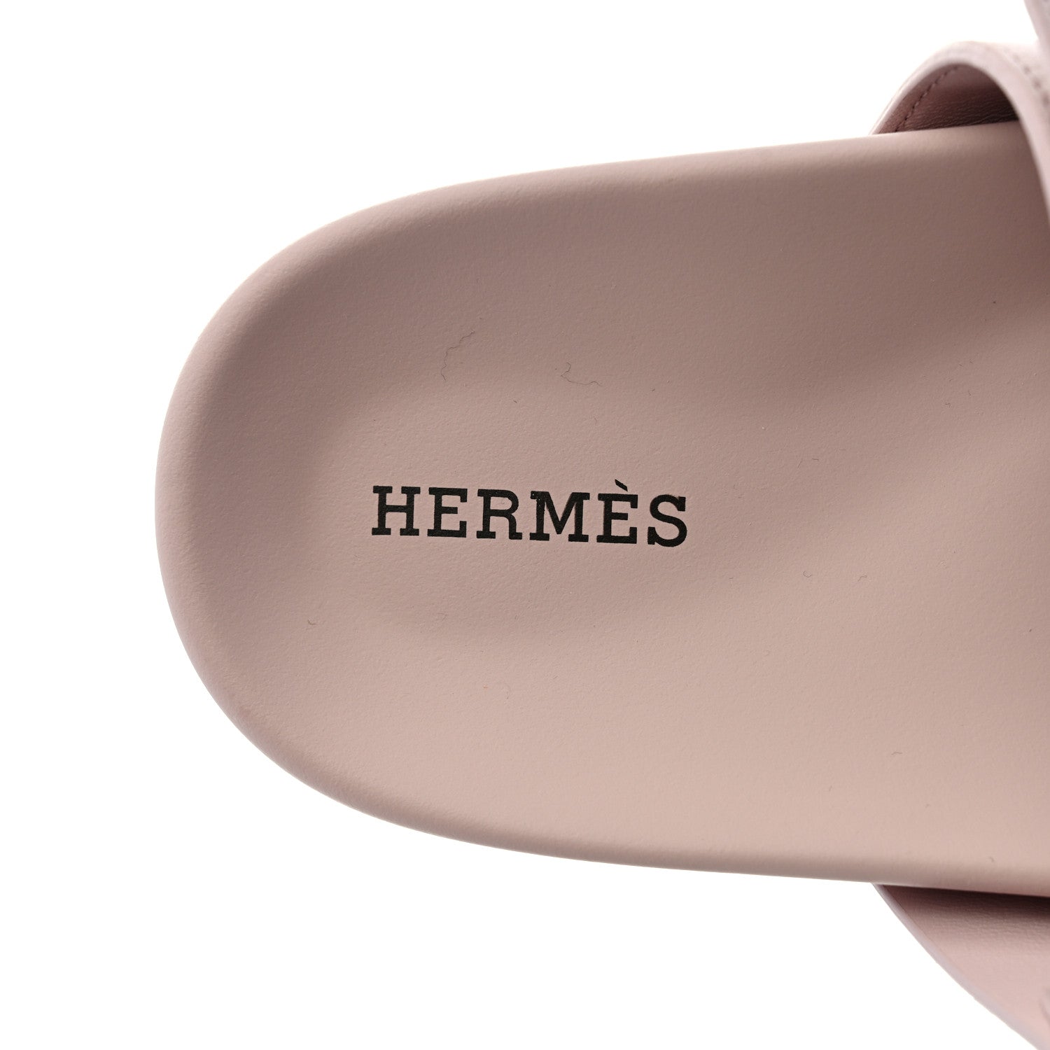 Hermes Suede Goatskin Womens Chypre Sandals 38.5 Rose Porcelaine 6 of 9