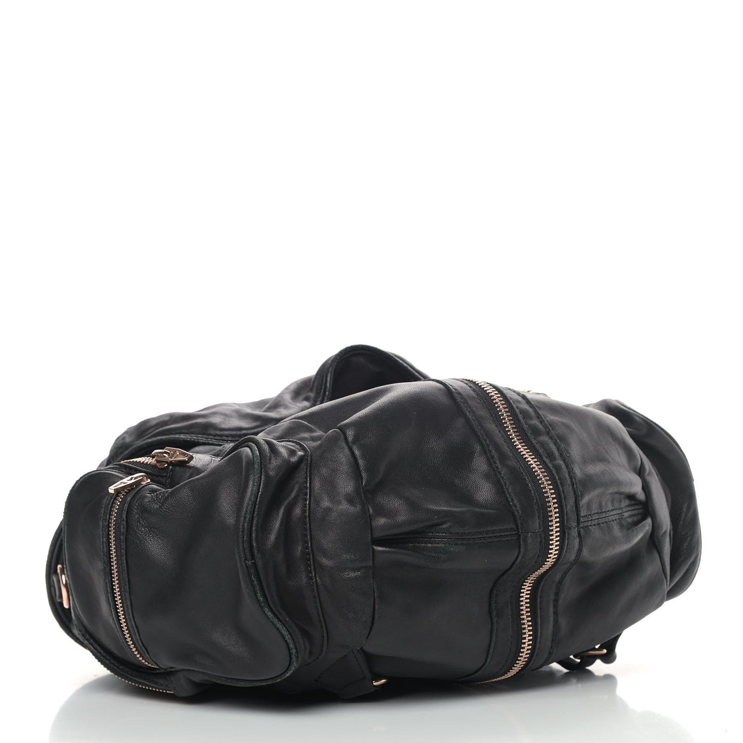 Lambskin Mini Marti Backpack Washed Black Rose Gold Hardware