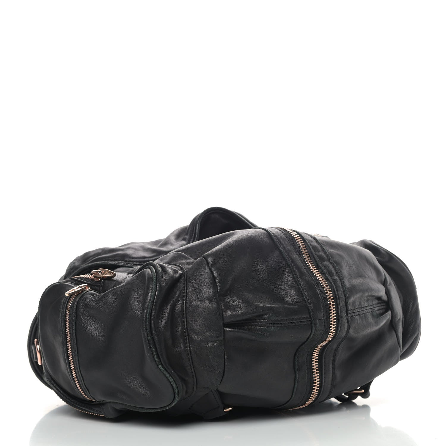 Alexander Wang Lambskin Mini Marti Backpack Washed Black Rose Gold Hardware 4 of 11