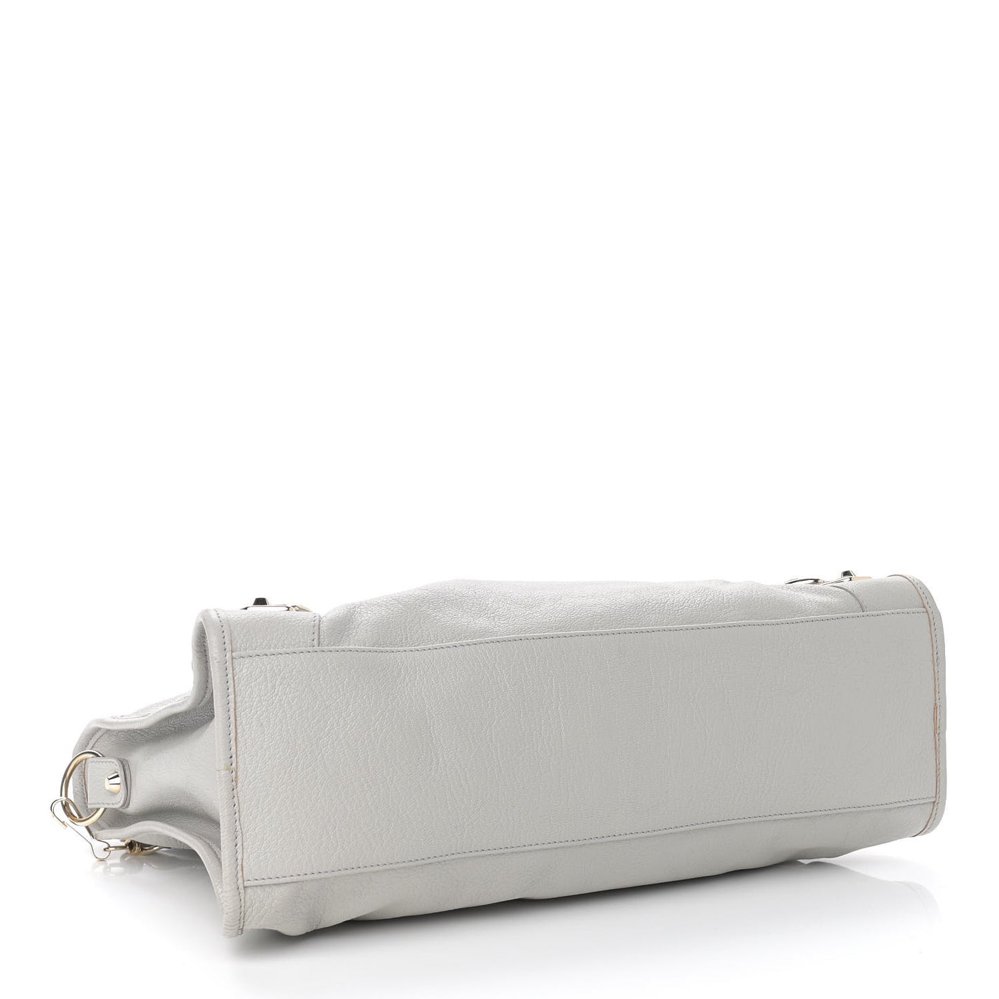 Chevre Gold Metallic Edge Hardware City Gris Perle