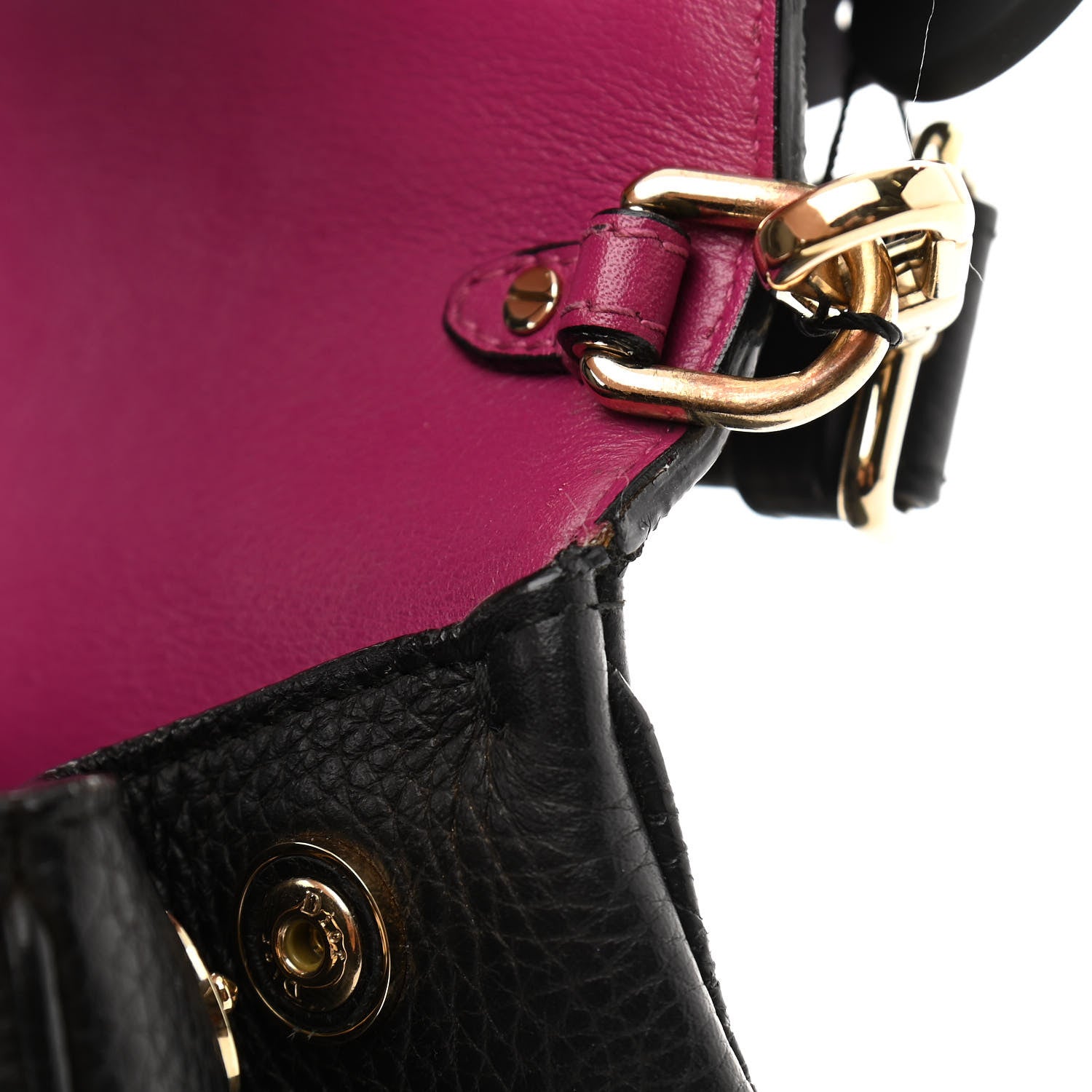 Christian Dior Bullcalf Mini Be Dior Flap Black Fraise 17 of 18
