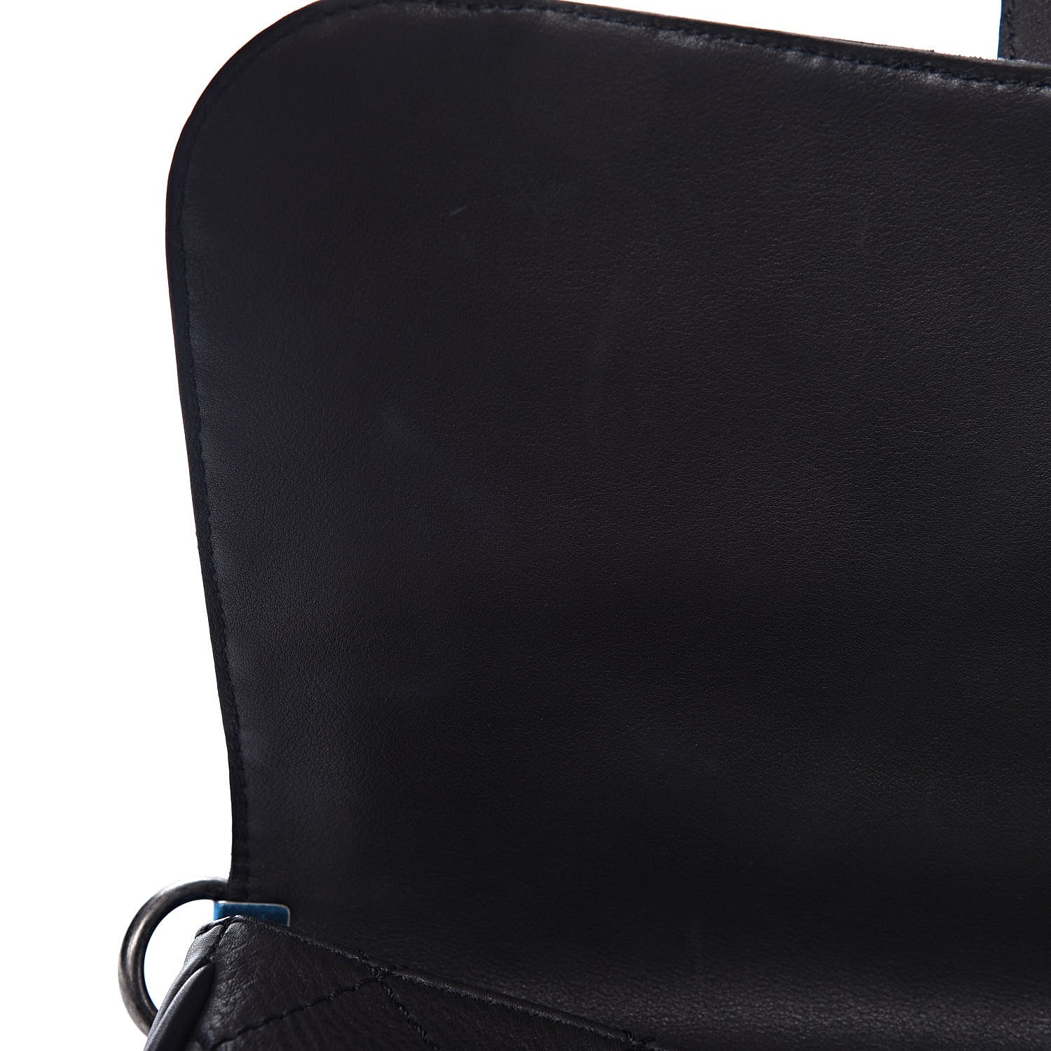 Chanel Calfskin Quilted Large Ride My Bag Messenger Black 8 of 13