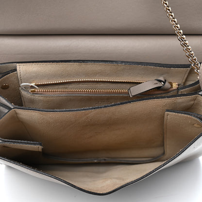 Chloe Calfskin Suede Medium Faye Shoulder Bag Motty Grey 5 of 9
