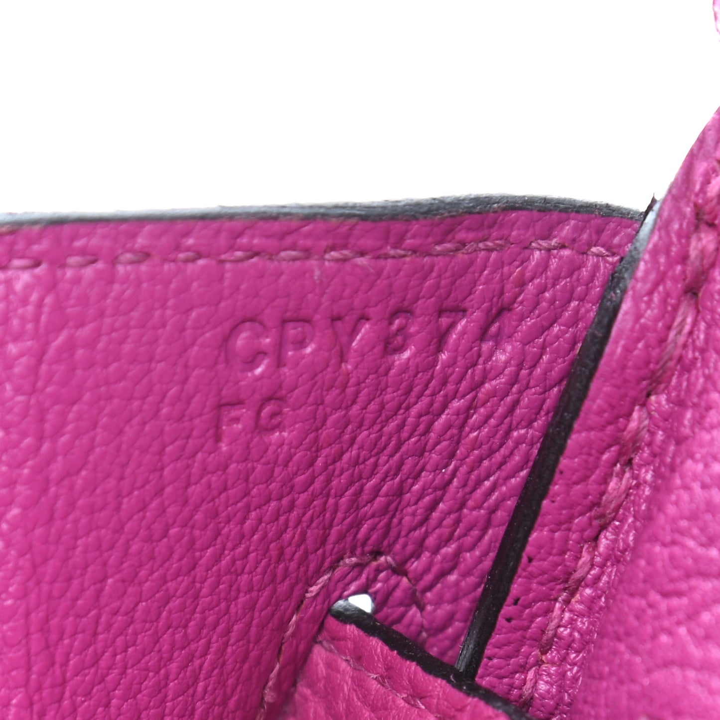 Togo Birkin 30 Rose Pourpre