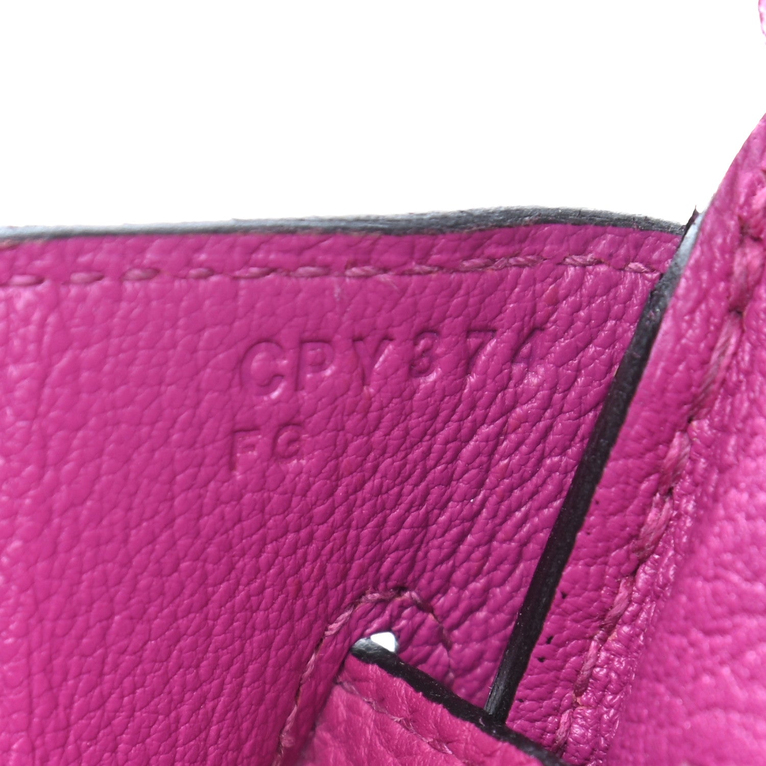 Hermes Togo Birkin 30 Rose Pourpre 8 of 10