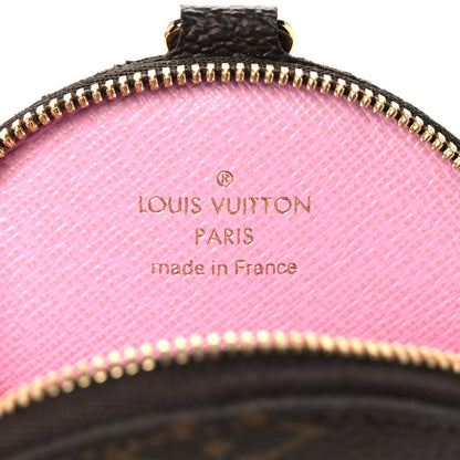 Louis Vuitton Monogram 2021 Christmas Animation Japanese Garden Round Coin Purse Wisteria Pink 6 of 7