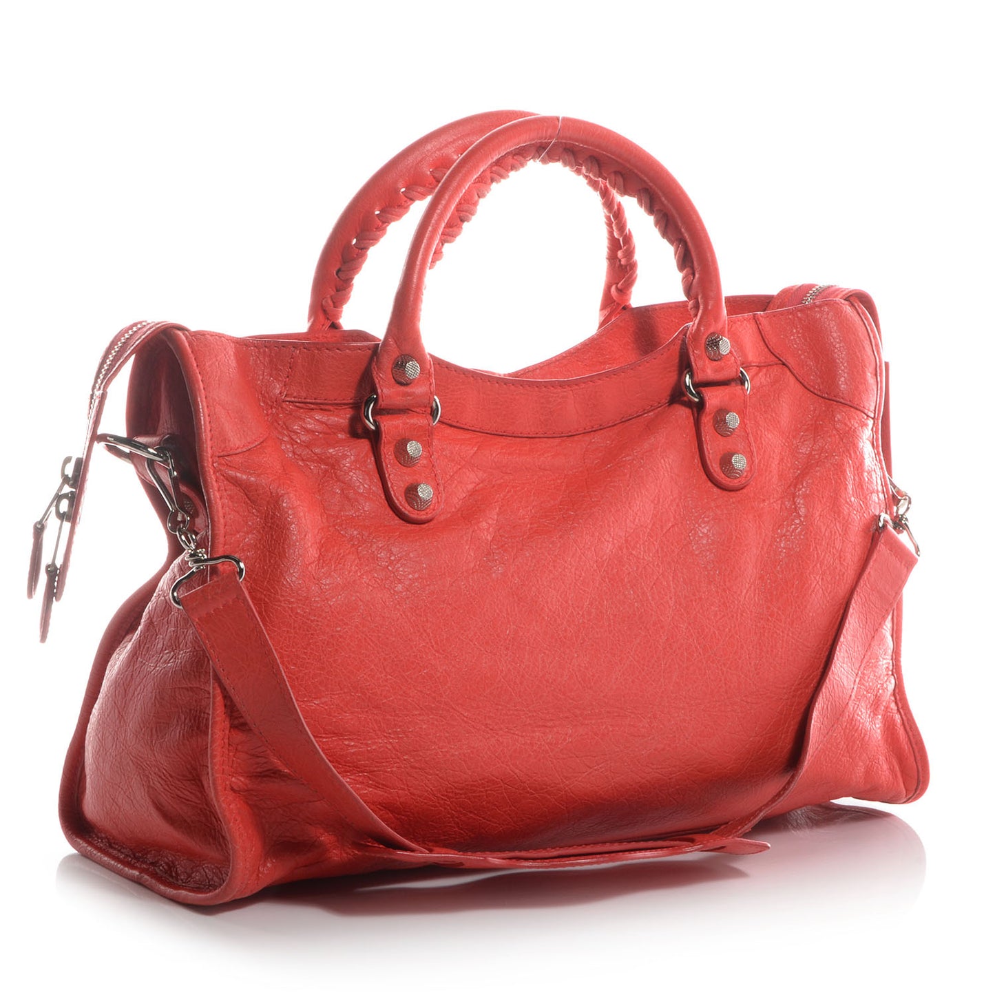 Agneau Giant 12 Silver Hardware City Rose Corail