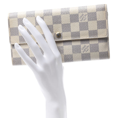 Louis Vuitton Damier Azur Sarah Wallet 2 of 13