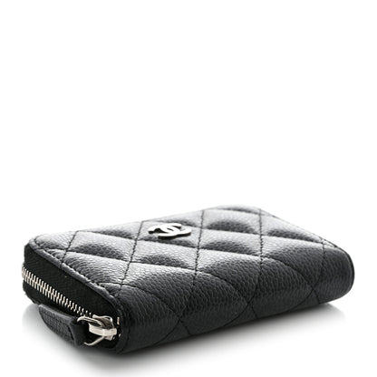 Chanel Caviar Quilted Classic Zipped Coin Purse Black 4 of 9
