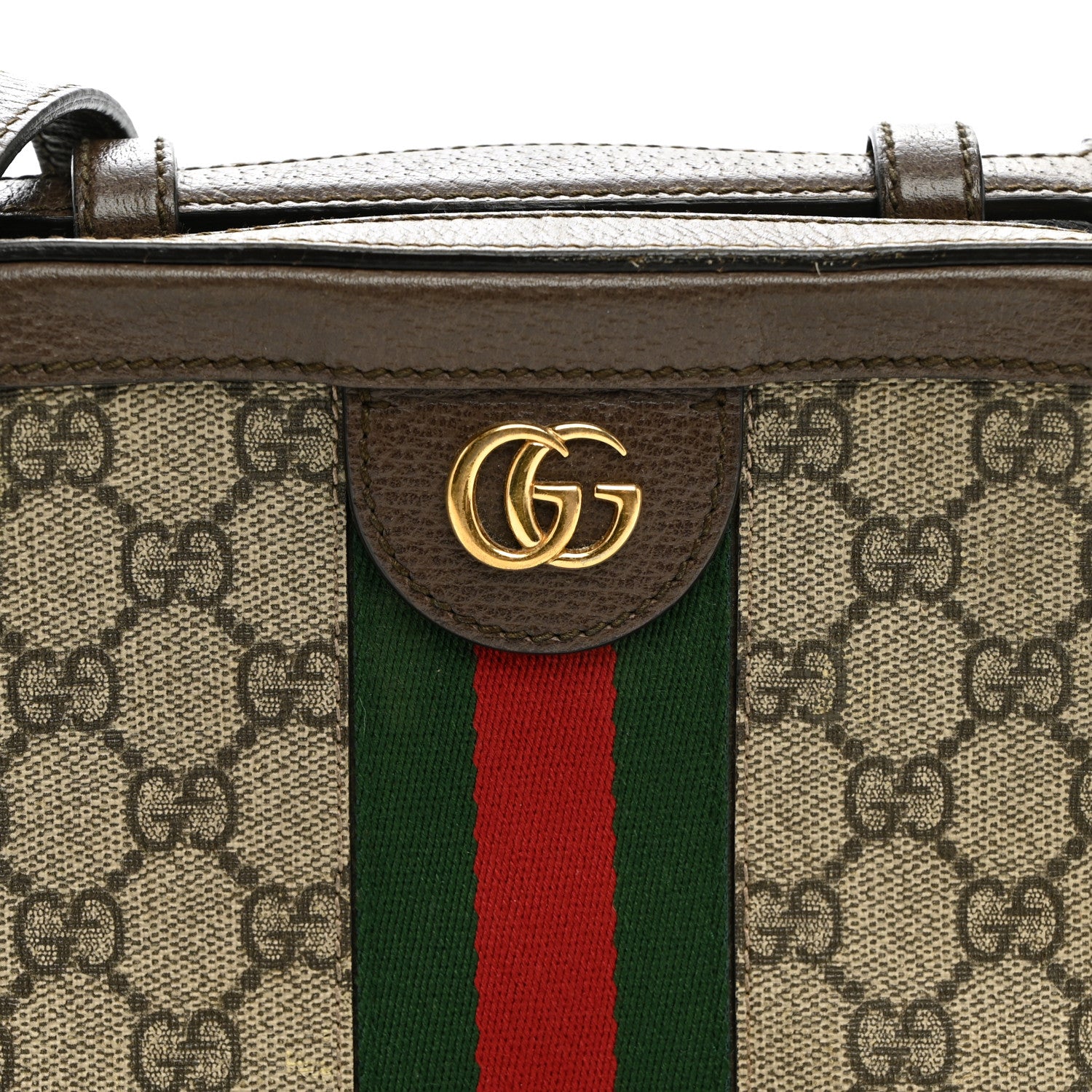 Gucci GG Supreme Monogram Mini Ophidia Top Handle Shoulder Bag Brown 8 of 11
