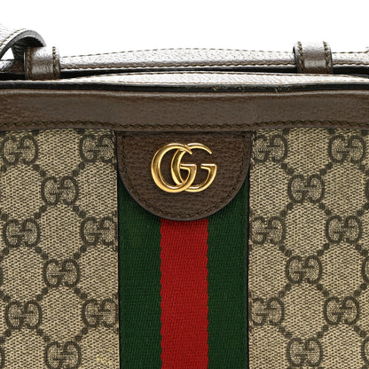 Gucci GG Supreme Monogram Mini Ophidia Top Handle Shoulder Bag Brown 8 of 11
