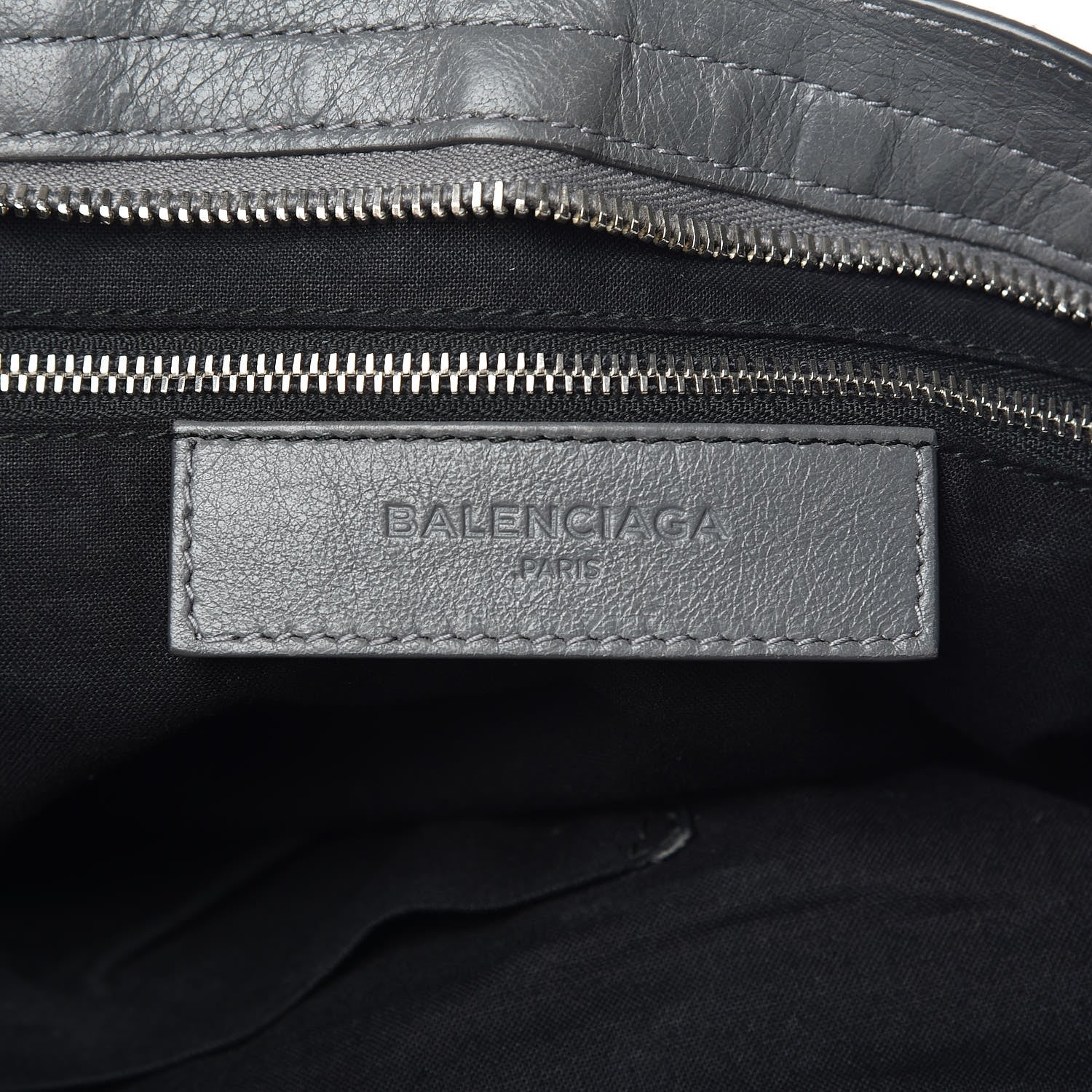 Balenciaga Chevre Silver Metallic Edge Hardware City Gris Cendre 7 of 13