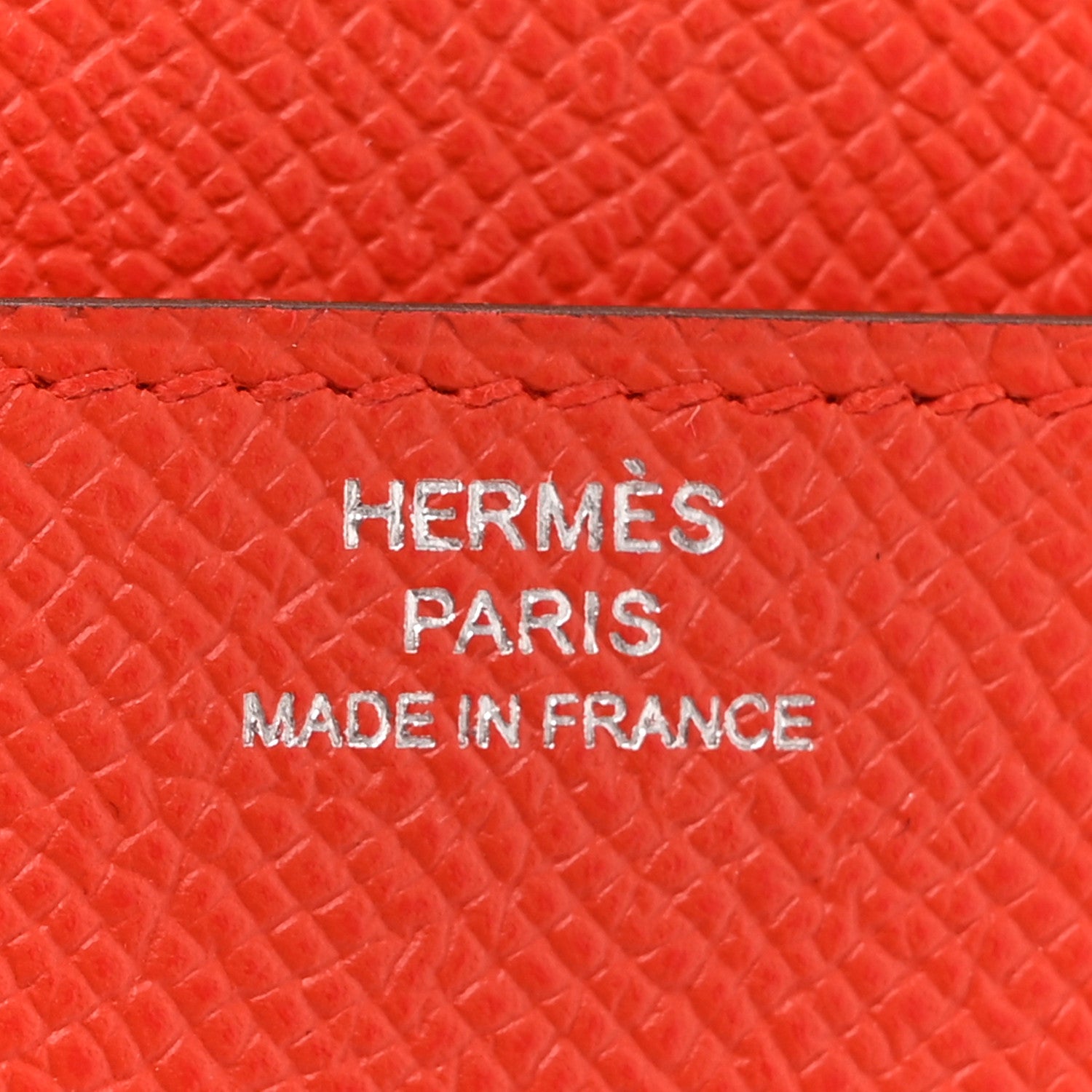 Hermes Epsom Enamel Constance Long Wallet Capucine Bleu Brighton 6 of 14