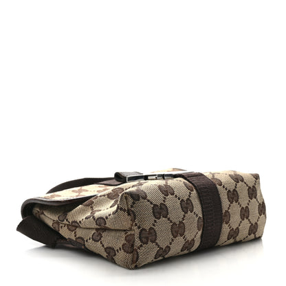 Gucci GG Monogram Buckle Belt Bag Dark Brown 4 of 12