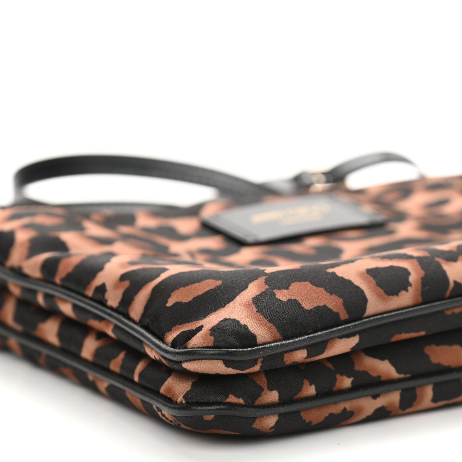 Jimmy Choo Nylon Leopard Print Candice Crossbody Black 11 of 13
