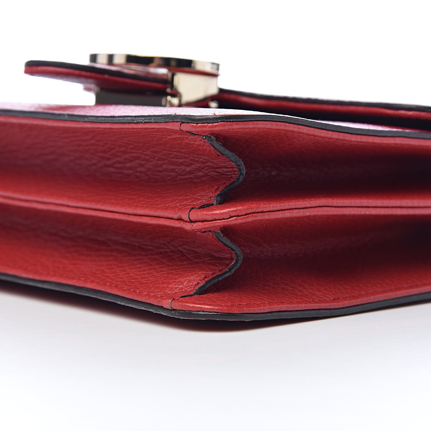 Gucci Dollar Calfskin Small Interlocking G Shoulder Bag Red 11 of 12