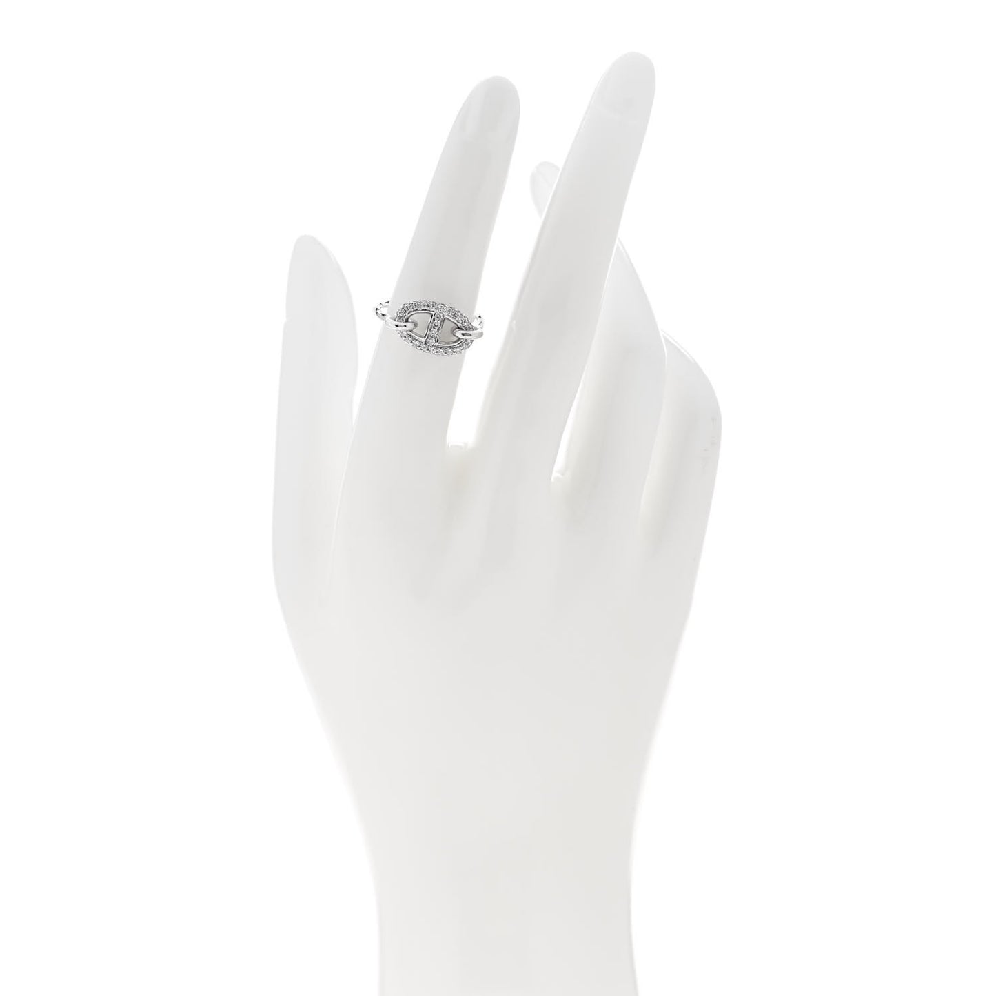 18K White Gold Diamond New Farandole Ring 51 5.75