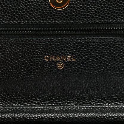 Chanel Caviar Quilted Wallet On Chain WOC Black 5 of 12
