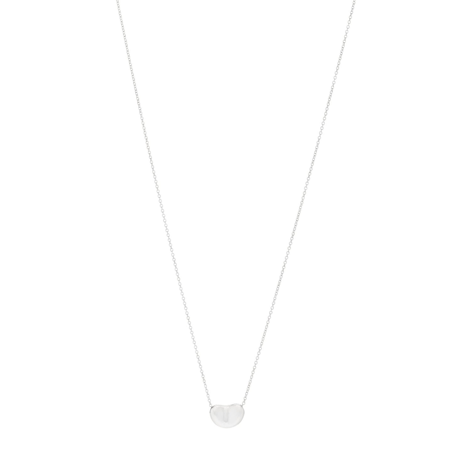 Sterling Silver 12mm Elsa Peretti Bean Pendant Necklace