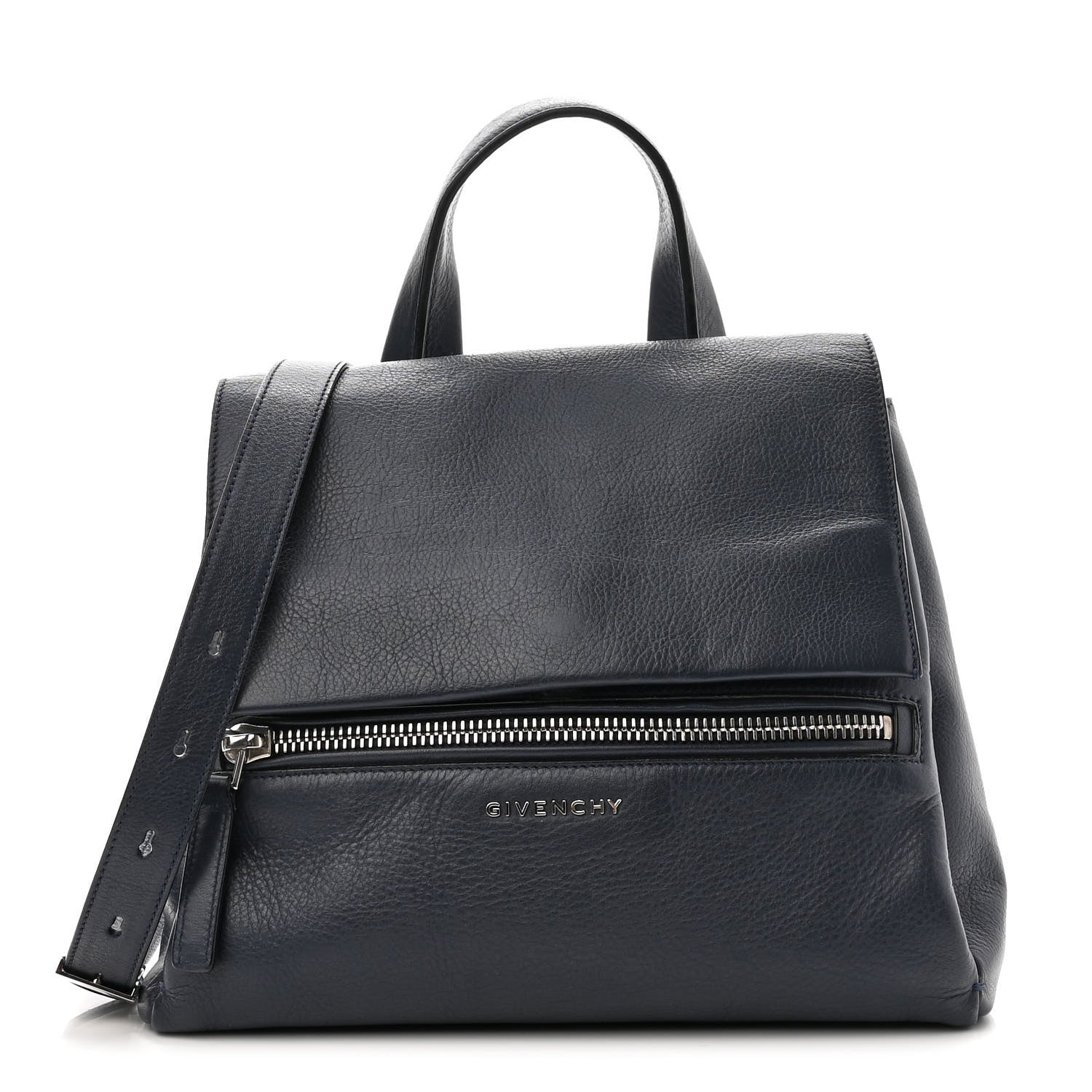 Givenchy Calfskin Small Pandora Pure Flap Bag Blue 1 of 10