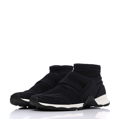 Chanel Stretch Fabric CC Sneakers 39 Black 3 of 14