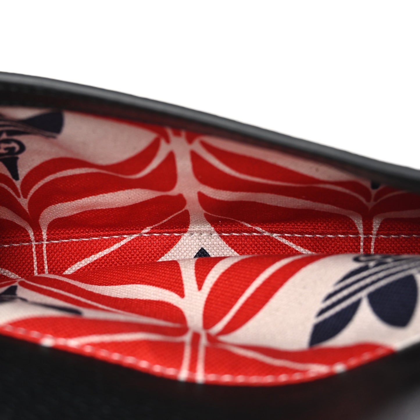 X ADIDAS Textured Dollar Calfskin Belt Bag Black