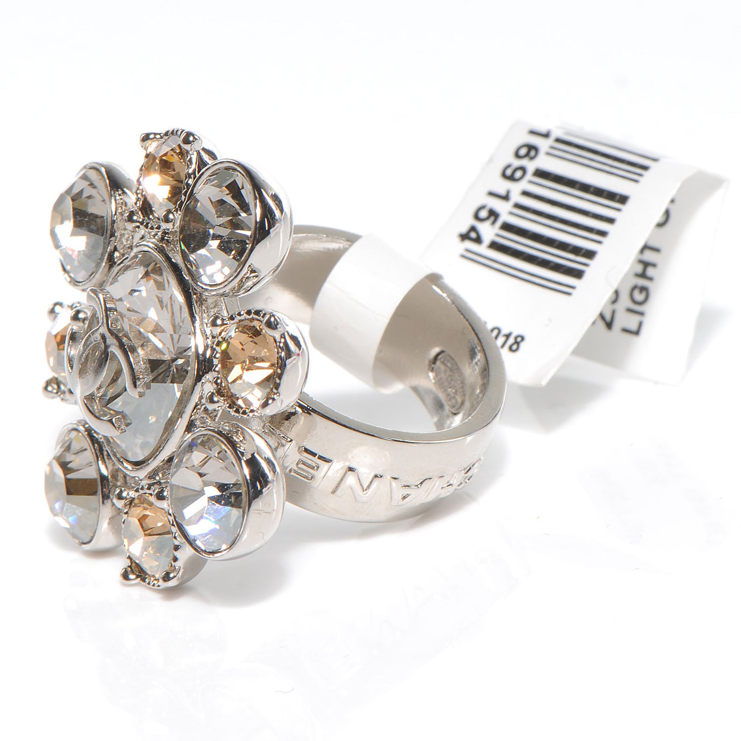 Crystal CC Ring Silver 6
