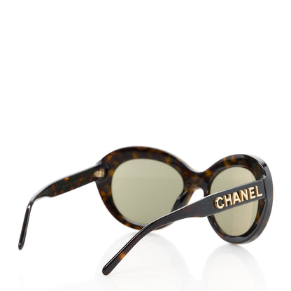 Chanel Shield Sunglasses 71281 Tortoise Gold 4 of 8