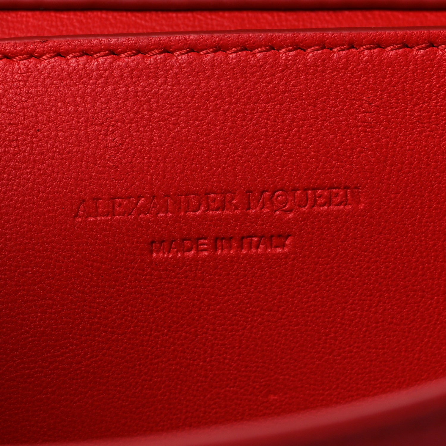Alexander McQueen Calfskin Insignia Pouch Red 6 of 10