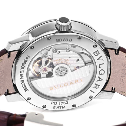 Bulgari Stainless Steel Alligator 39mm Solotempo Automatic Watch 4 of 5