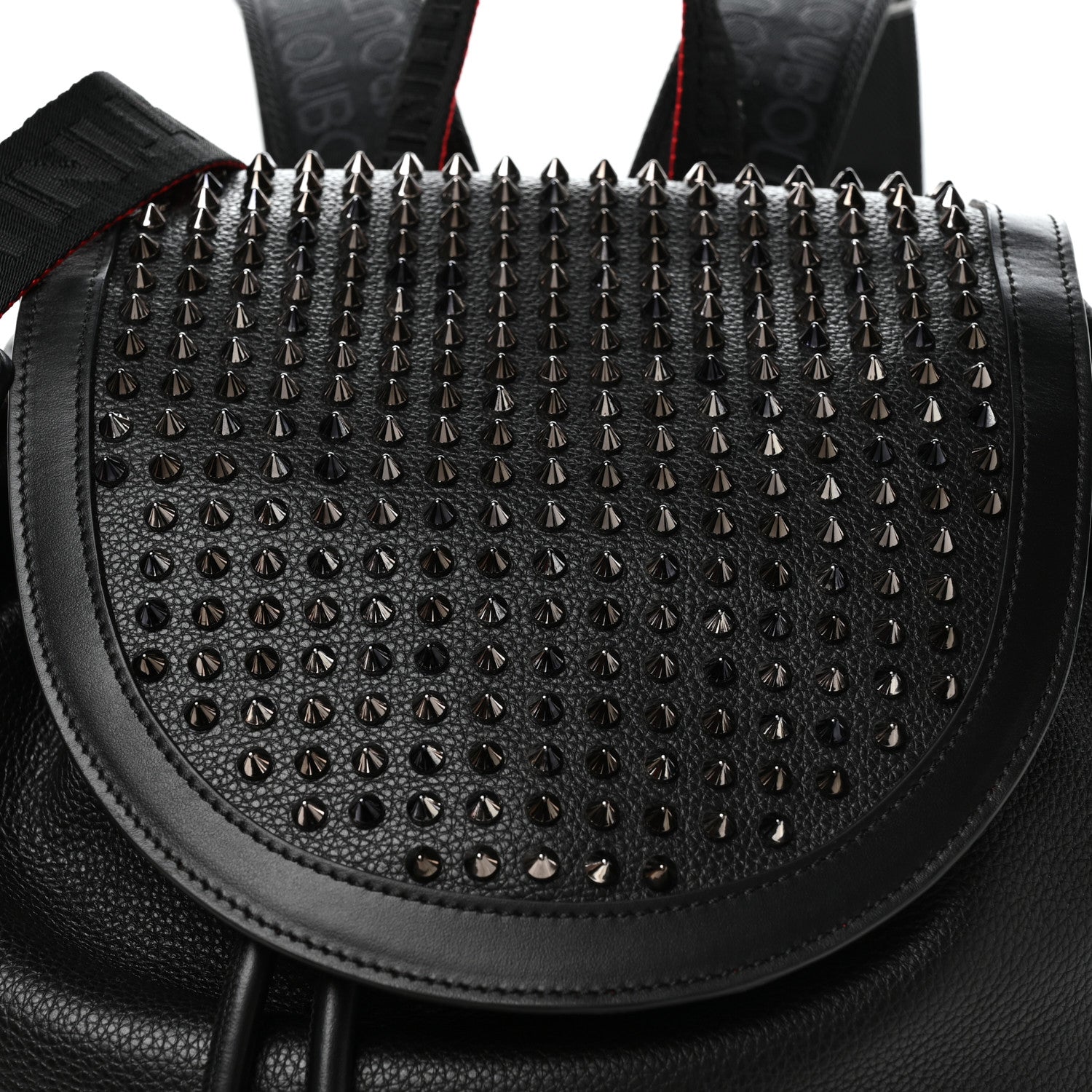 Christian Louboutin Calfskin Spiked Explorafunk Backpack Black 7 of 9