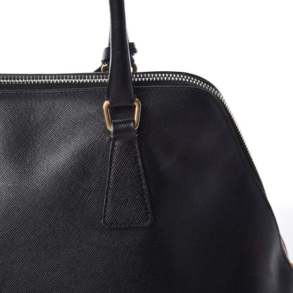 Prada Saffiano Top Handle Dome Satchel Black 13 of 18