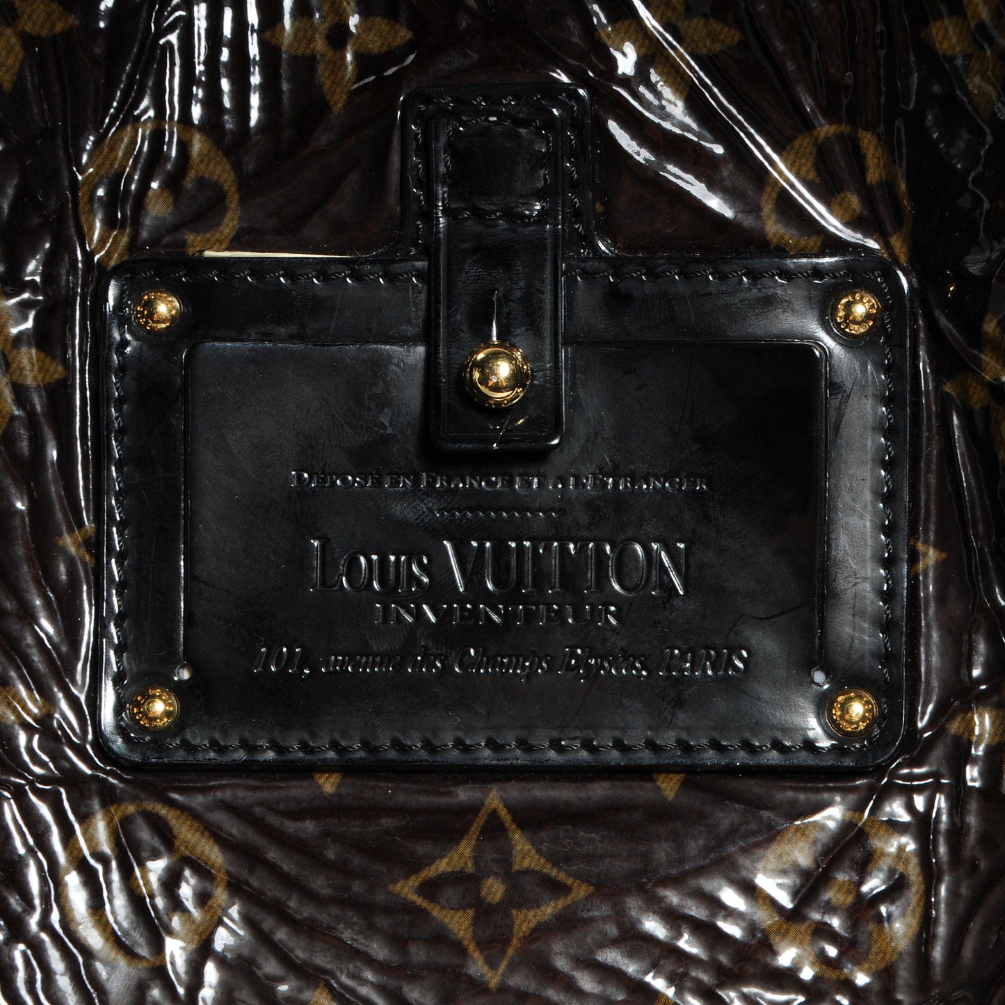 Patent Monogram Shearling Sac Thunder