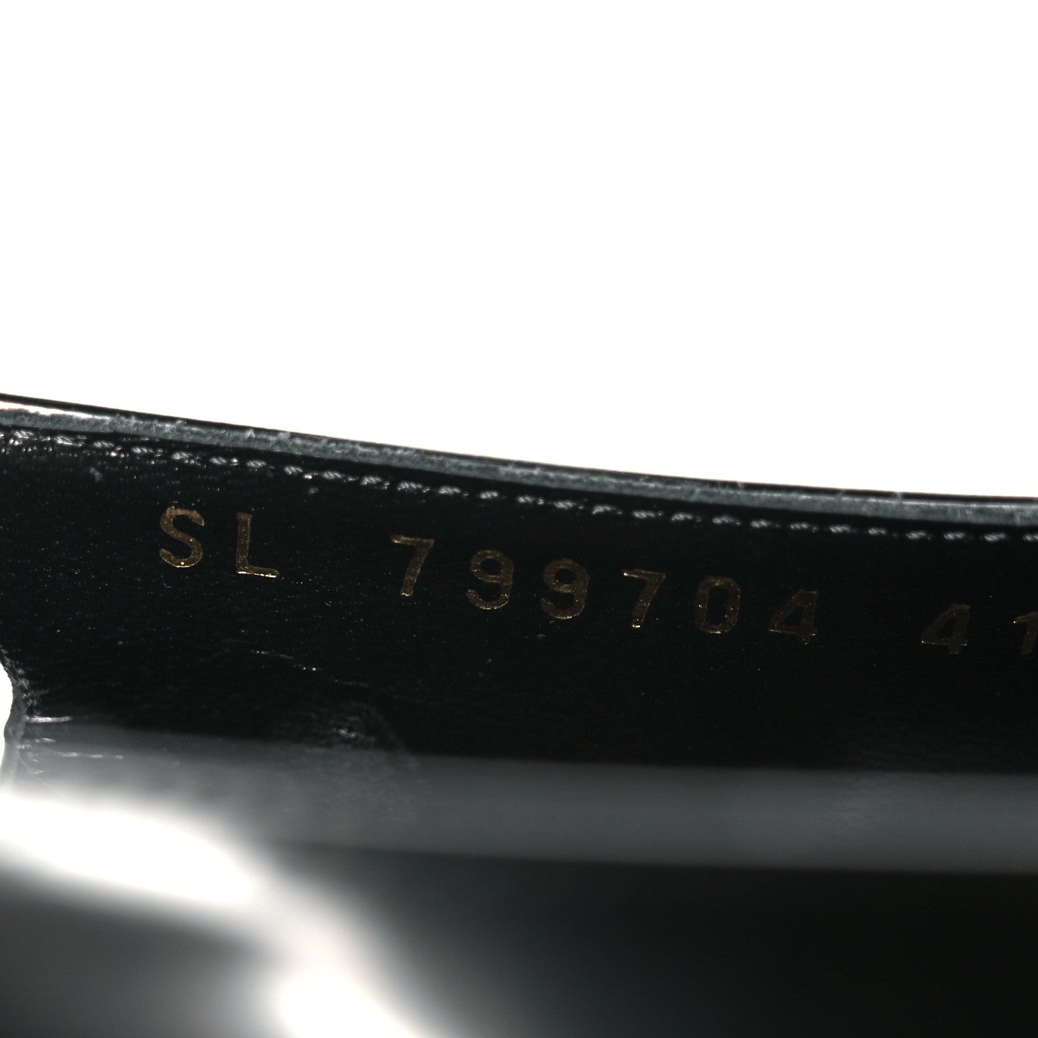 Saint Laurent Glazed Calfskin Lee Slingback Pumps 41 Black 10 of 11