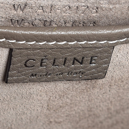 Celine Drummed Calfskin Nano Luggage Souris 7 of 8