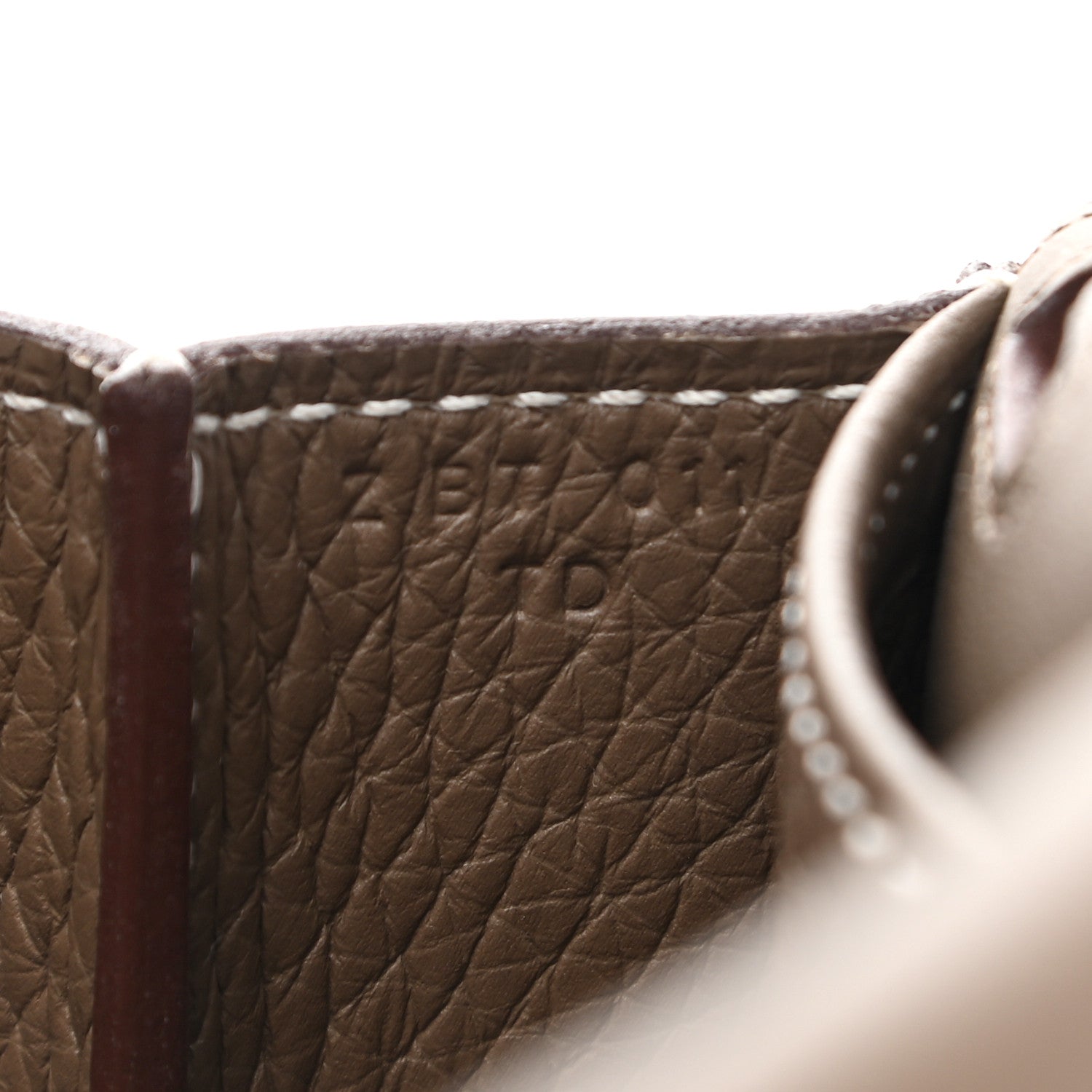 Hermes Taurillon Clemence Halzan 25 Etoupe 8 of 13