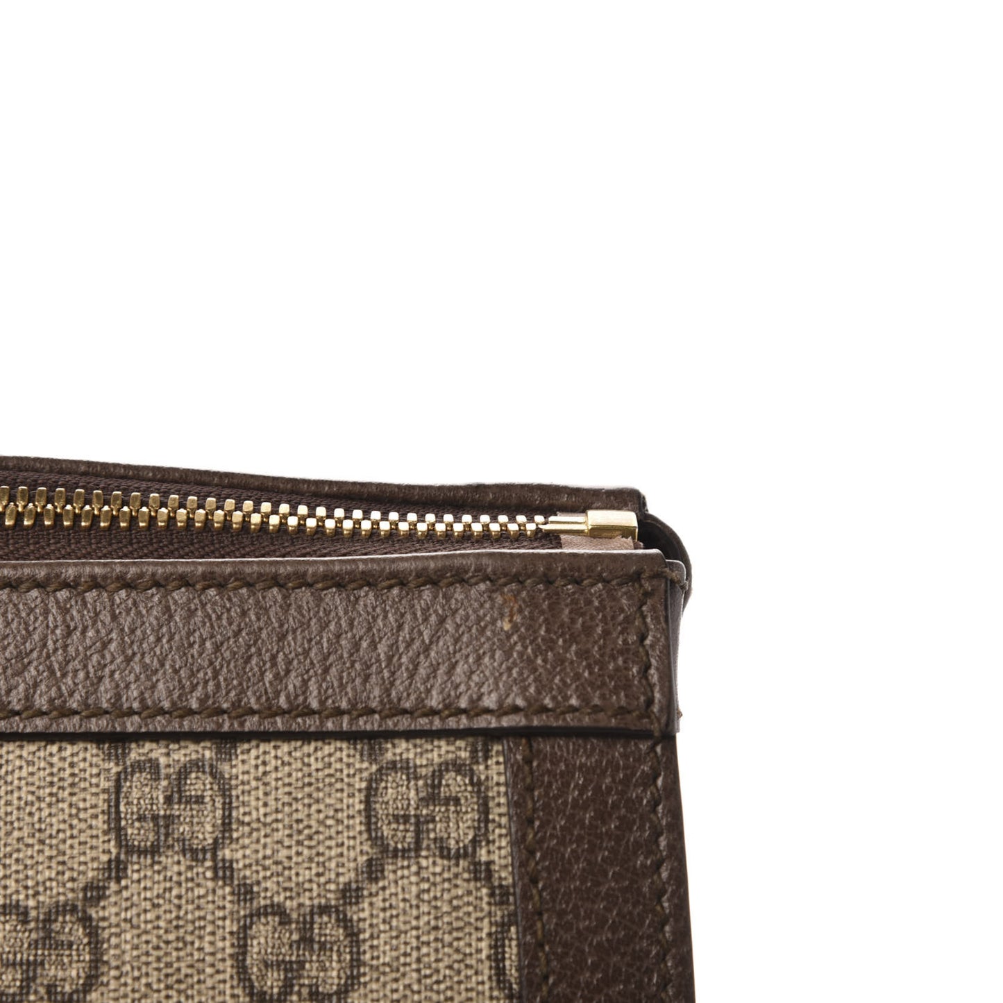 GG Supreme Monogram Web Medium Ophidia Tote Bag Brown