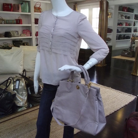 MARC BY Ozzie Square Lucy Satchel Mauve