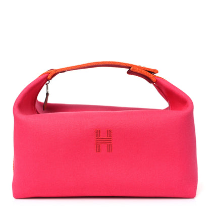 Hermes Canvas Large Bride-A-Brac Pouch Hibiscus 1 of 9