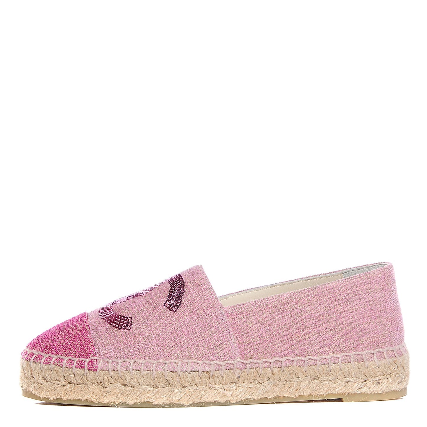 Canvas Sequin CC Espadrilles 35 Pink
