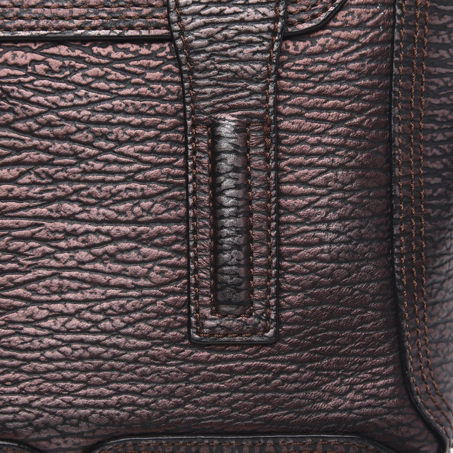 3.1 Phillip Lim 3.1 Metallic Textured Calfskin Mini Pashli Satchel Burgundy 11 of 13