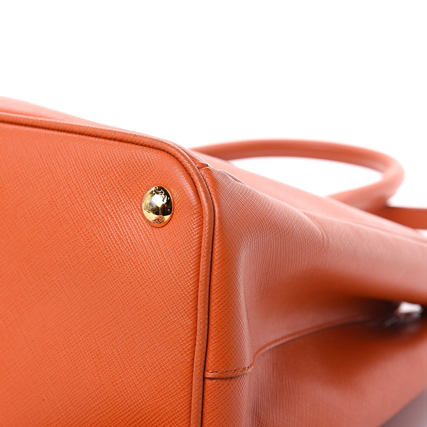 Saffiano Medium Galleria Double Zip Tote Papaya