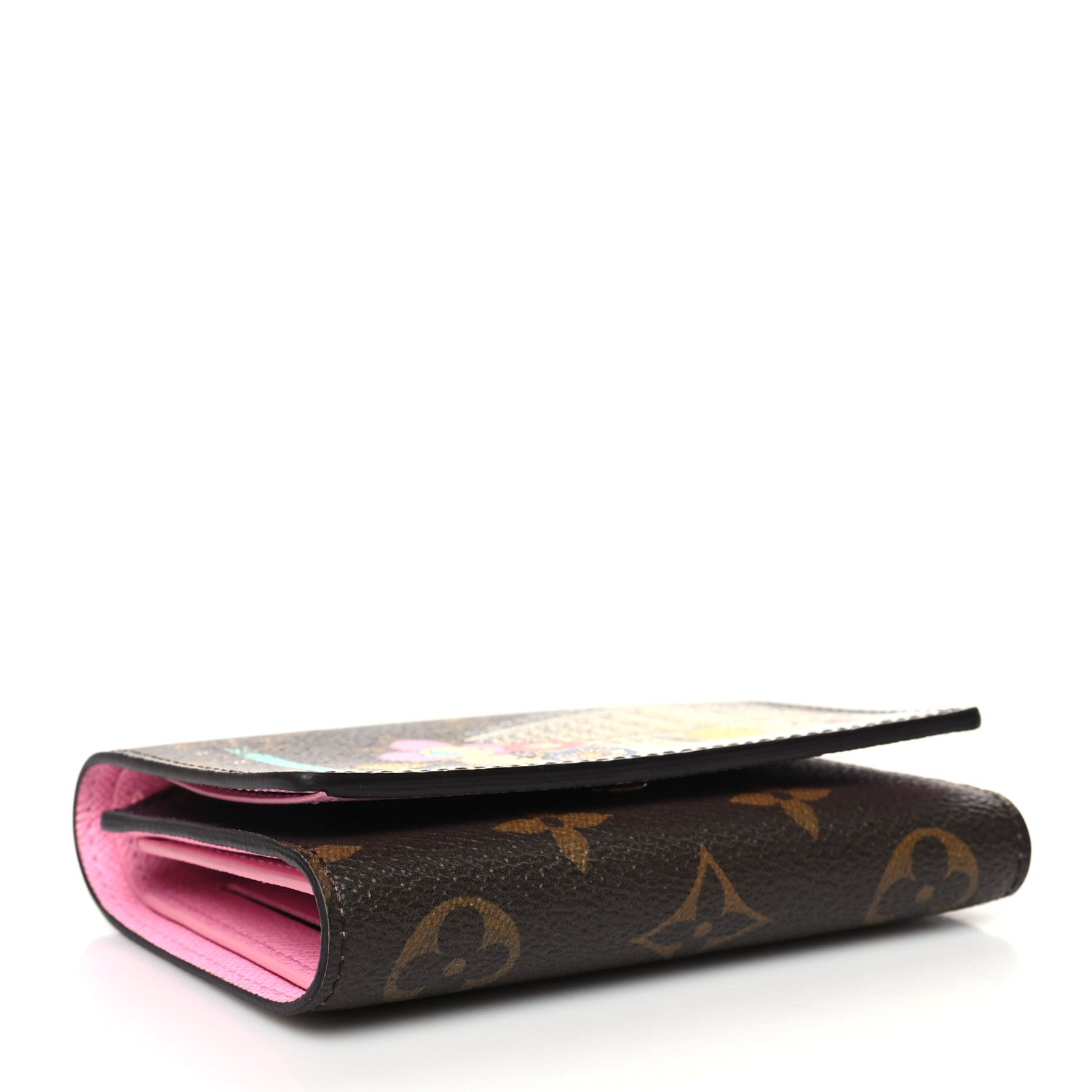 Louis Vuitton Monogram 2022 Christmas Animation Paris Victorine Wallet Pink 4 of 8