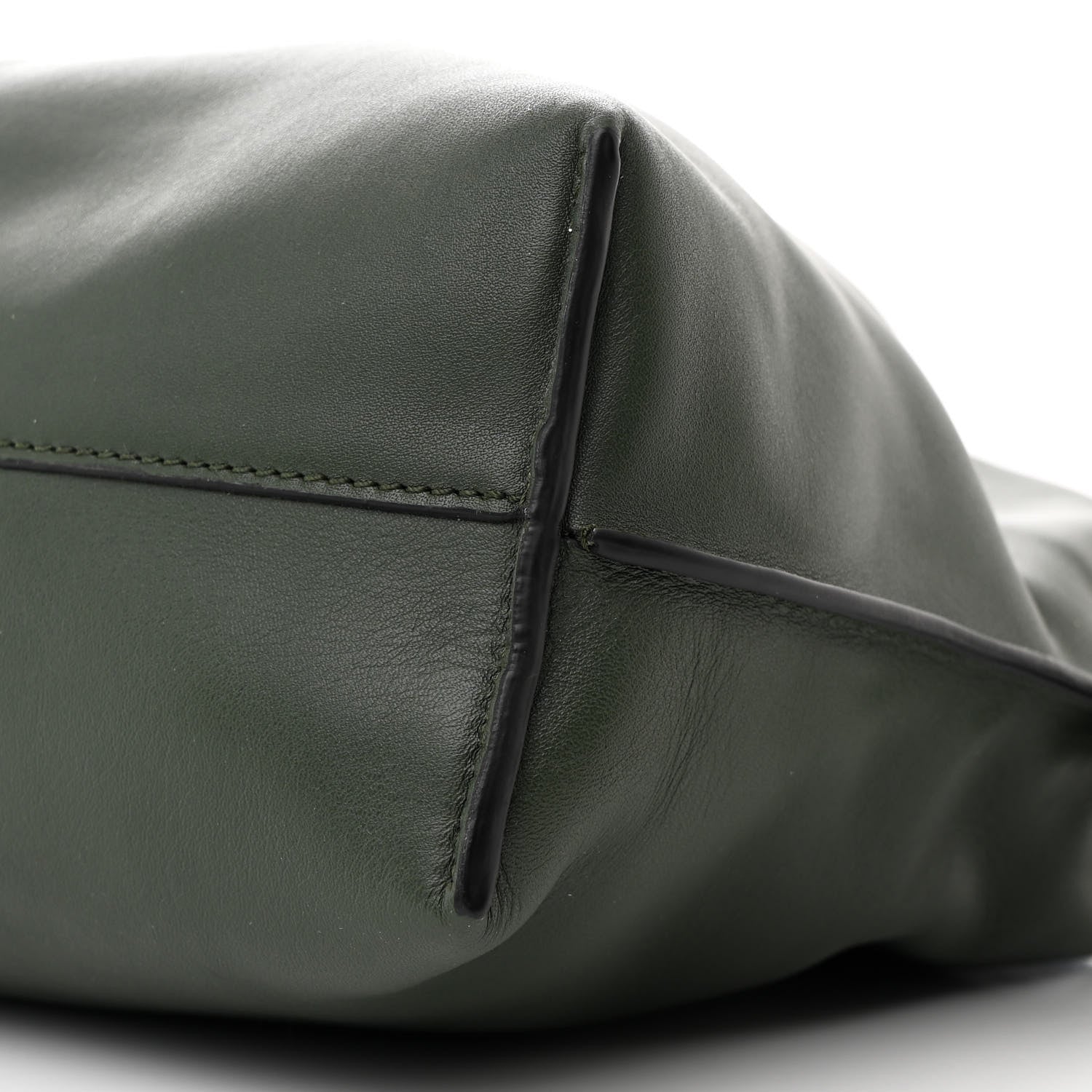 Loewe Calfskin Flamenco Knot Clutch Vintage Khaki 10 of 10