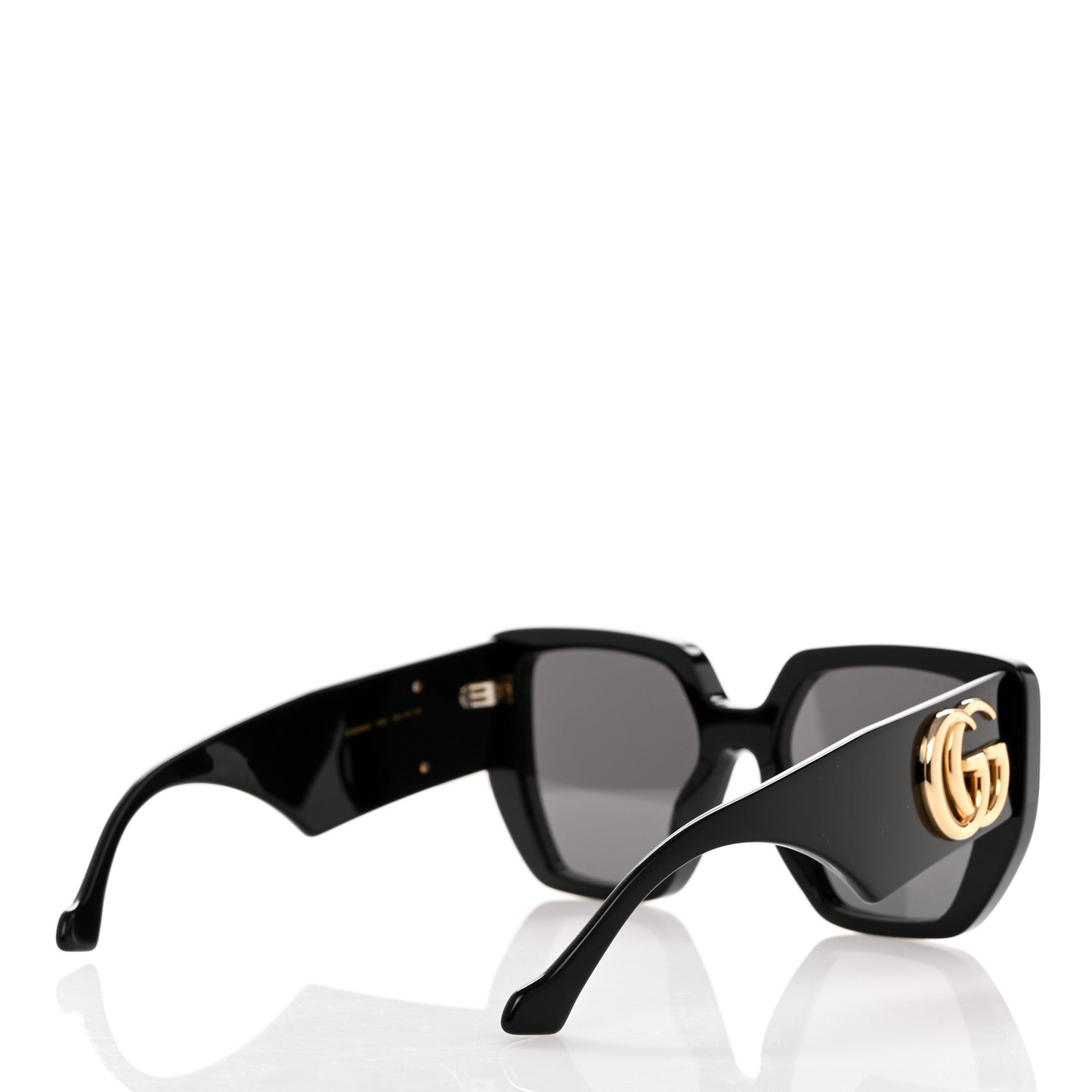 Acetate Square Frame Sunglasses GG0956S Black